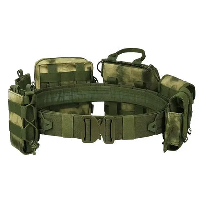 Tactical Vest Tactical Combat Duty Utility Belt Tactical Waist Bag 8 in 1 ATFG MOX Camouflage Molle Combat Belt With Pouches