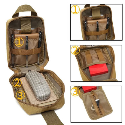 Tactical Hunting EDC Molle Pouch Outdoor Survival Emergency Medical Kit IFAK Waist Pack Bag First Aid Kit Hiking Accessories