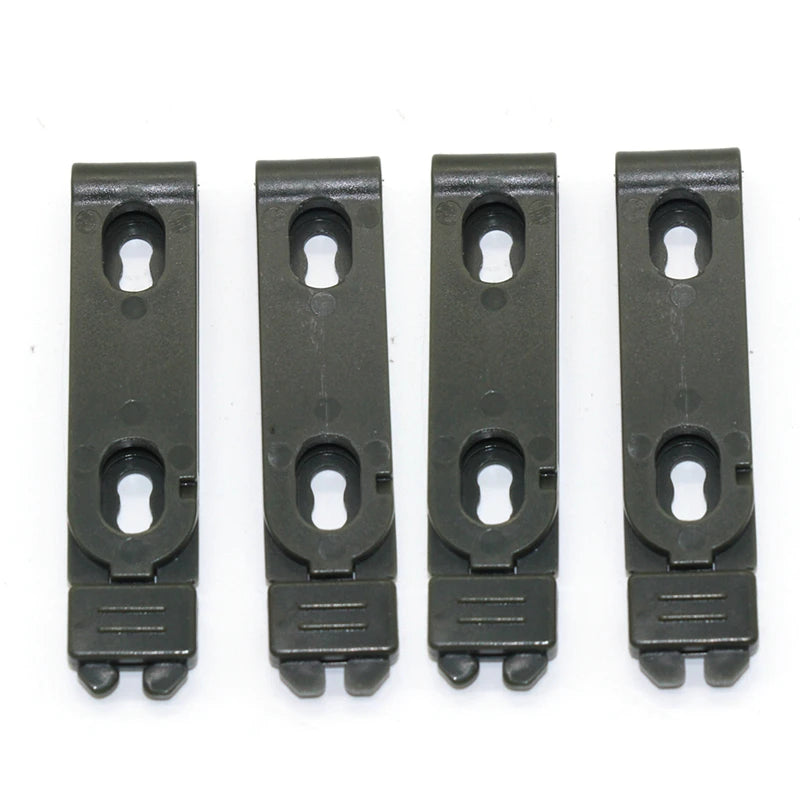 2PCS 4PCS Tactical 9mm Molle Clips Clamp Molle Attachment Soft Shell Magazine Pouch Universal Knife Sheath Back Clips Knife Clip