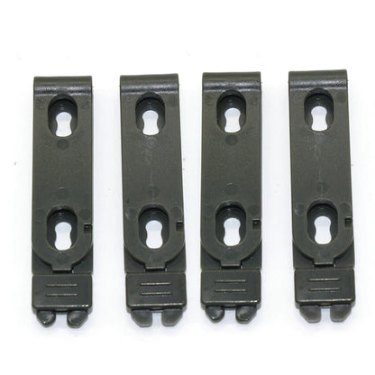 2PCS 4PCS Tactical 9mm Molle Clips Clamp Molle Attachment Soft Shell Magazine Pouch Universal Knife Sheath Back Clips Knife Clip