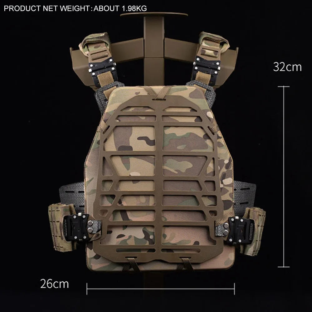 PFM Tactical Vest Lightweight Hunting Militar Plate Carrier Quick Release Paintball Airsoft Vest Protective Equipment