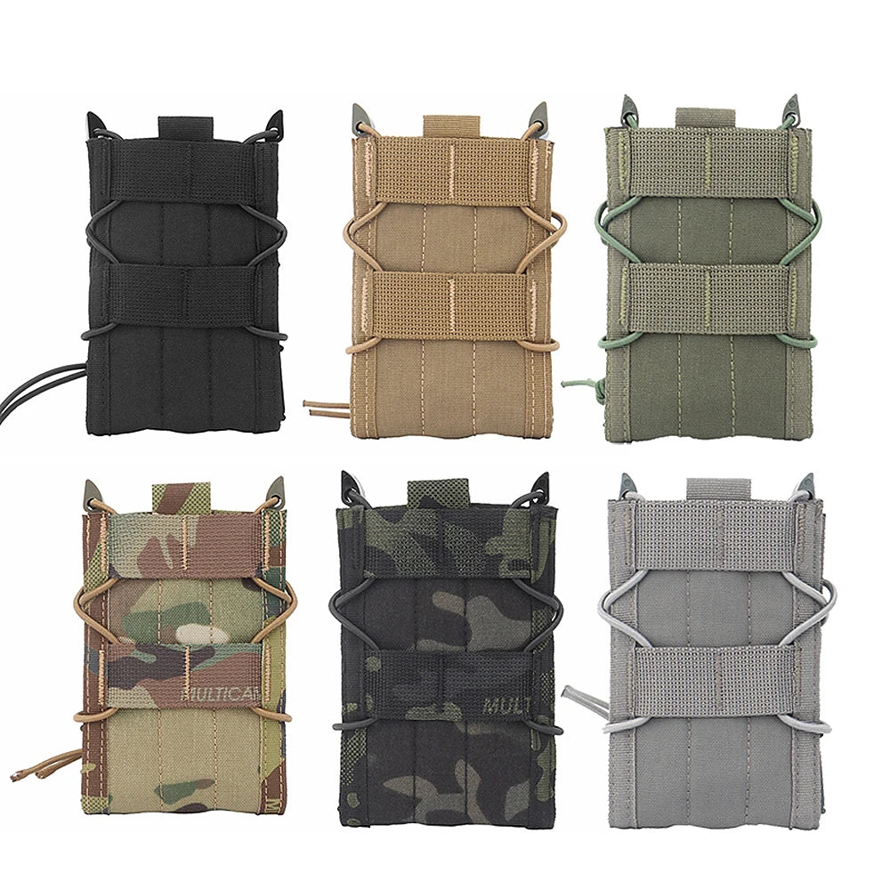 Tactical Molle Single Open-Top Mag Pouch for M4 M14 M16 AR15 G36 Magazines MOLLE Belt Attach Mag Carrier