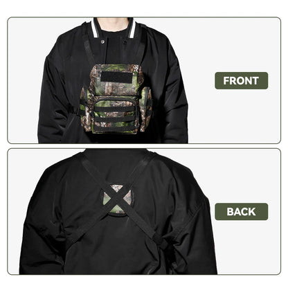 PSKOOK Binocular Harness Chest Pack with Rangefinder Pouch Bird Watching Binocular Case Bino Bag for Outdoor Sports