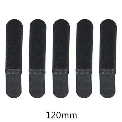 Tactical Nylon Straps Cable Ties Strap 5PCS Webbing Organizer Fix Hook Loop Grip Wrapping Cord Reusable Backpack Velcro Zip Ties