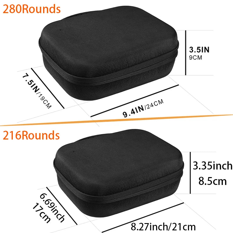 Ammo Pouch Portable Case for Cartridges 9mm .22LR .223/5.56mm Ammunition Storage Box Large Capacity Bullet Bag Hunting Shooting