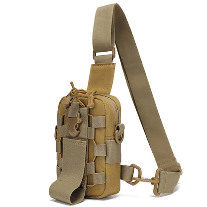 Multifunctional waist bag, shoulder bag, outdoor phone crossbody bag, chest bag, camping cycling water bottle bag