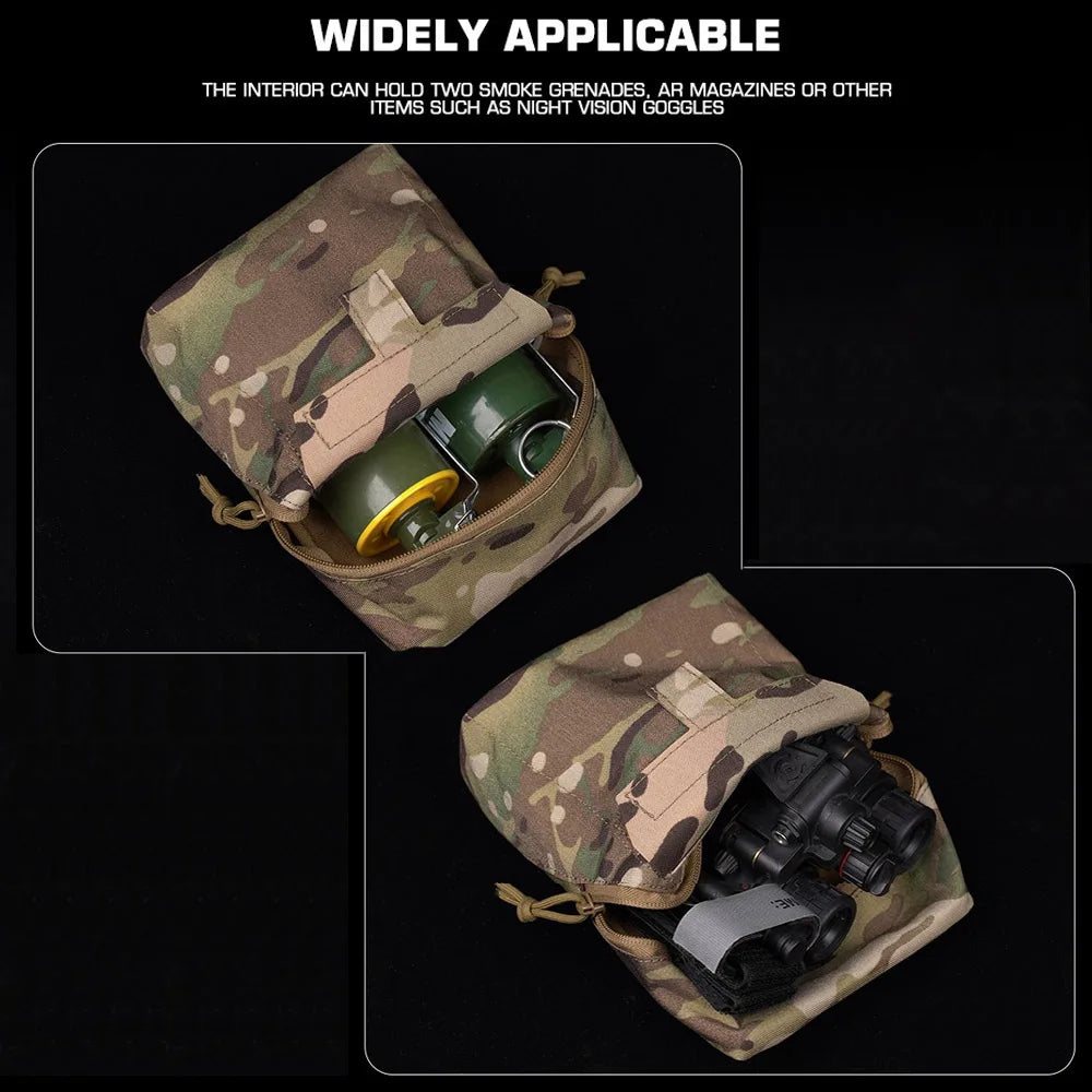 Tactical Vest Waist Plate Carrier Pouch Multi-functional Molle Storage Bag Hunting Map Navigation Pouches Airsoft Ammunition Fir