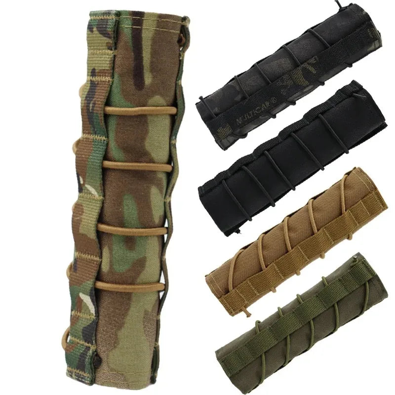 .1PC Tactical Suppression Cover,18cm  Protective Case,Suppressor Mirage Heat Shield Sleeve Shooting Cover..