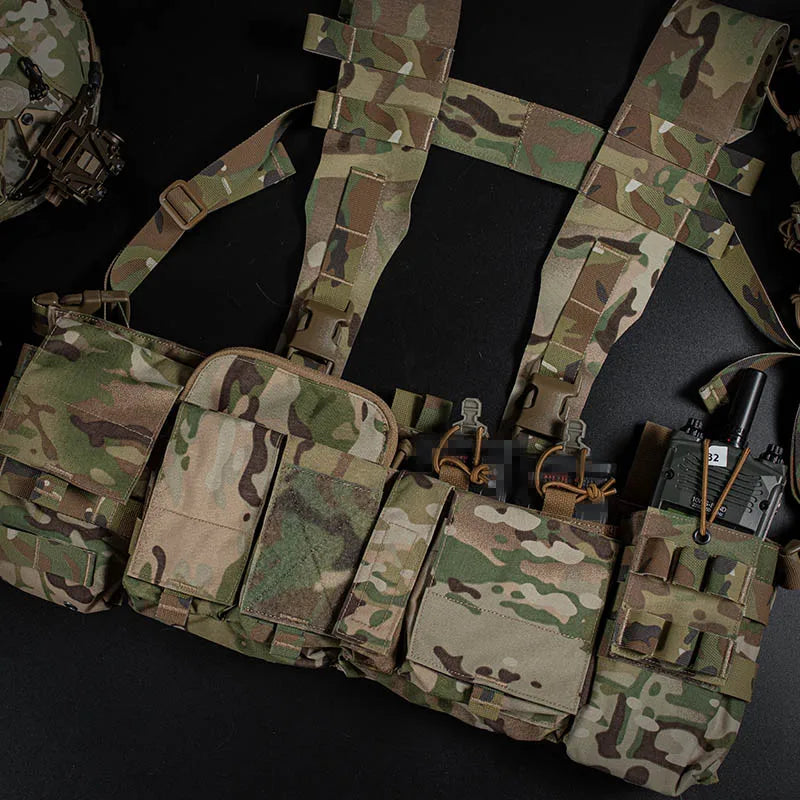 Tactical UW Patrol Chest Hanging Hunting Vest Patrol Bag with 8 Internal Functions Extended Storage Outdoor Men's CS Airgun Acc