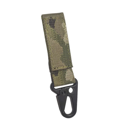 Tactical Nylon Key Hook Webbing Buckle Hanging System Molle Waist Belt Buckle Vest Hanging Metal Accessories Gear