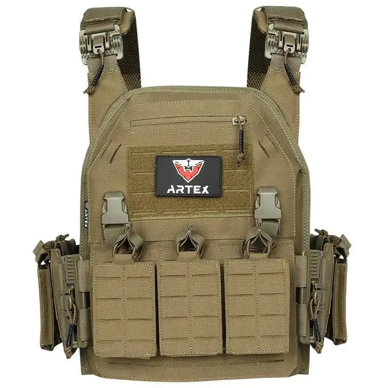 Ranger Green Plate Carrier Tactico Vest With Quick Release Security Molle Chaleco Tactico Bandolier Laser Cut Vest