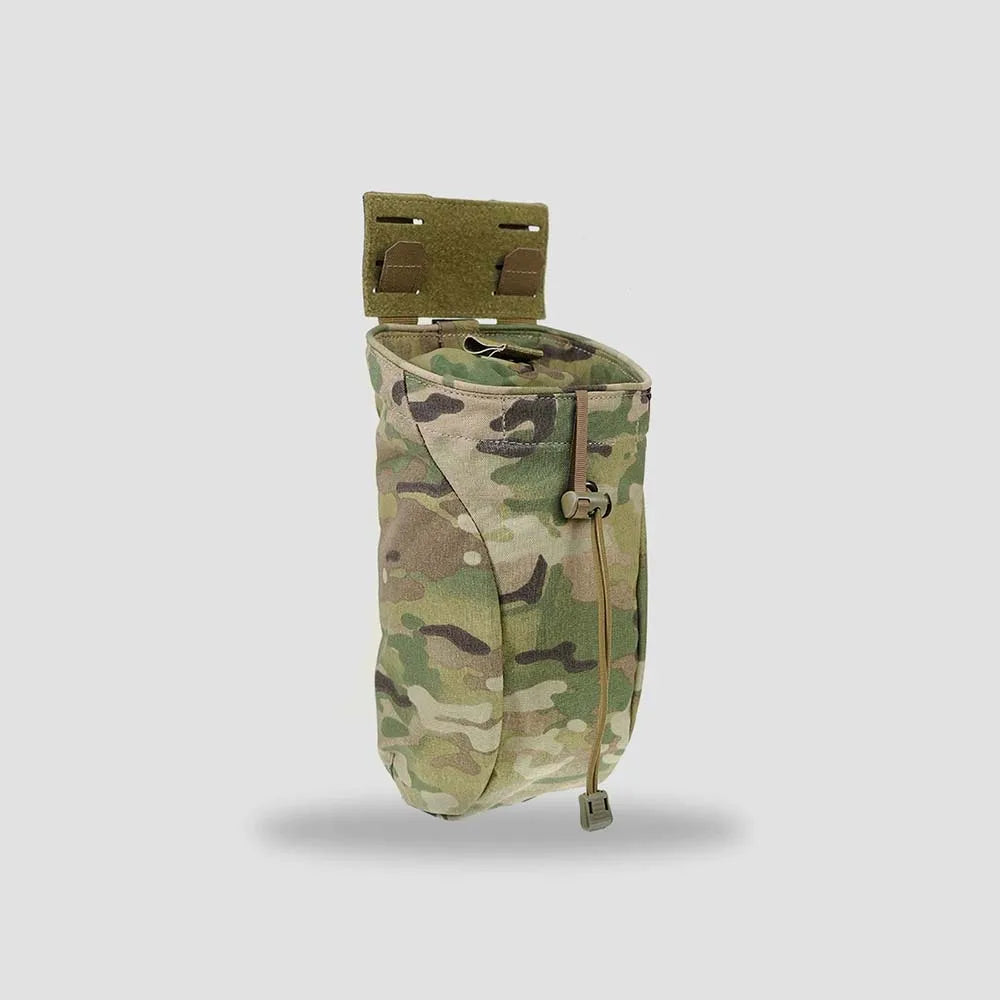 PEW TACTICAL CP Style Folding Dump Pouch MOLLE Drawstring Multi‑Purpose Utility Storage Pouch for Tactical Vest Belt PH110