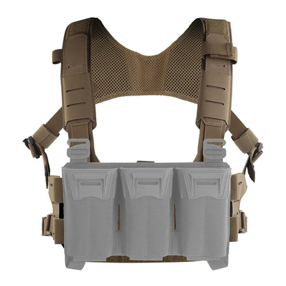 K Style Tactical Modular Chest Rig, Scalable MOLLE Front Panel Harness for Outdoor Hunting, Airsoft and Training