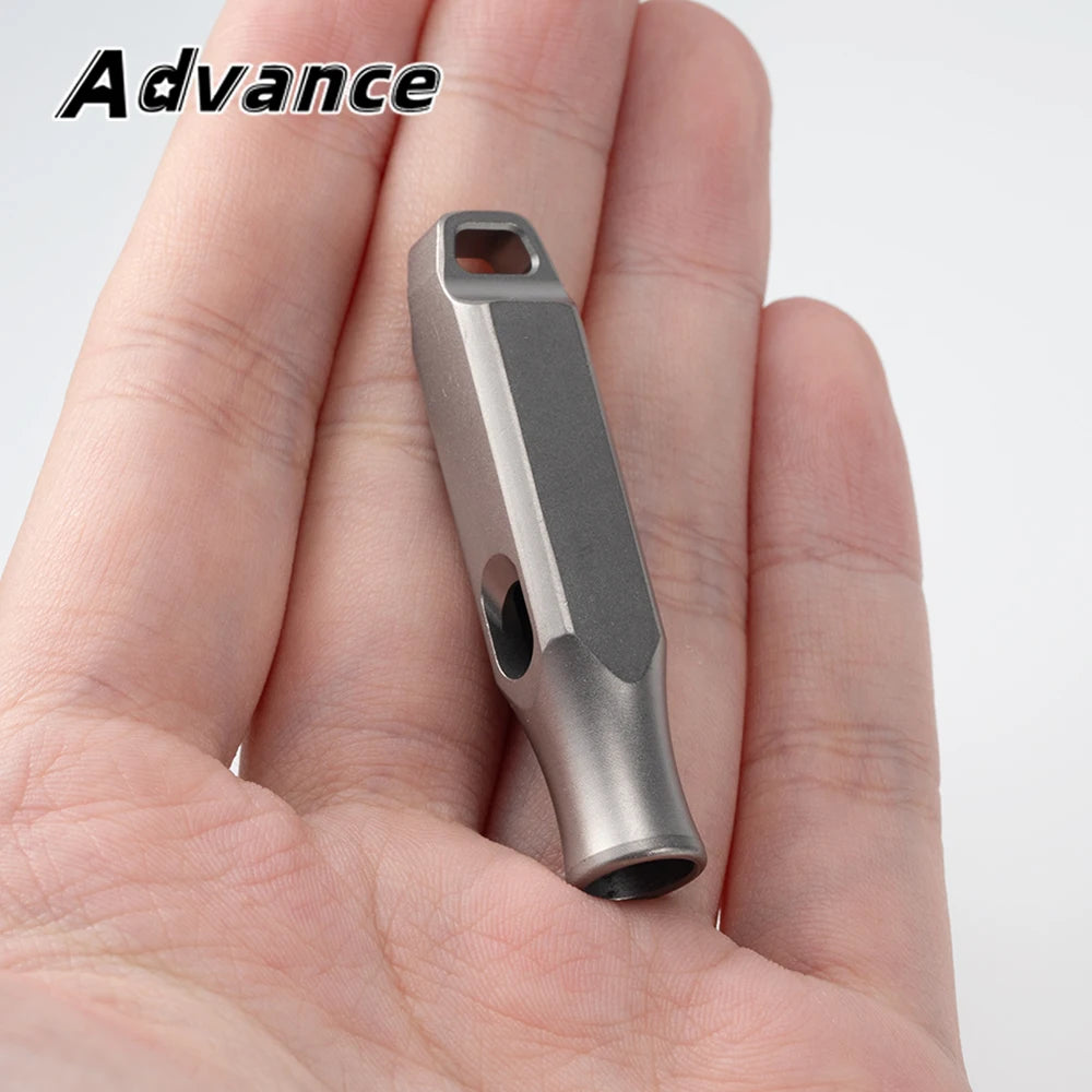 Titanium Alloy Whistle Outdoor Small Tool EDC Camping Hiking Whistle