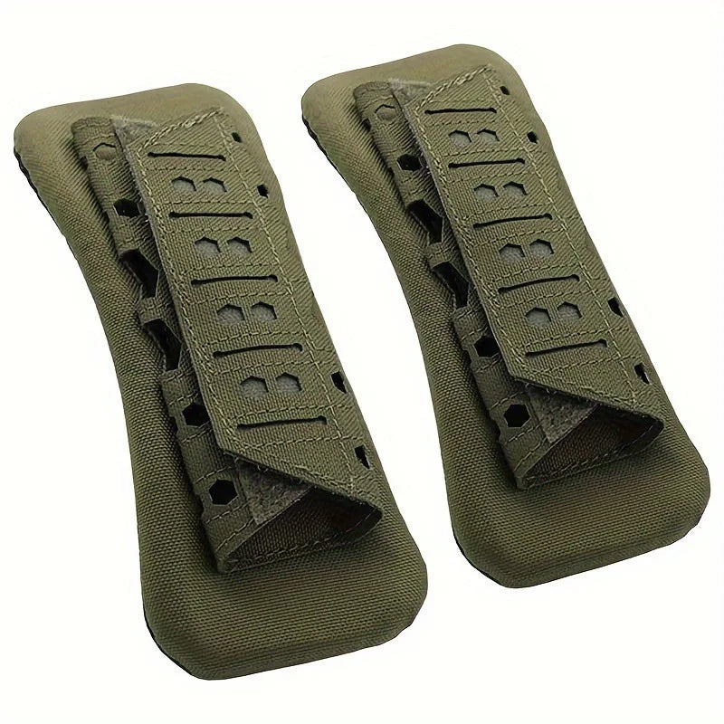 1/2PC Non-Slip Breathable Tactical Shoulder Pad Outdoor Hiking Backpack Shoulder Comfort Protector Strap Shockproof Mesh Cushion