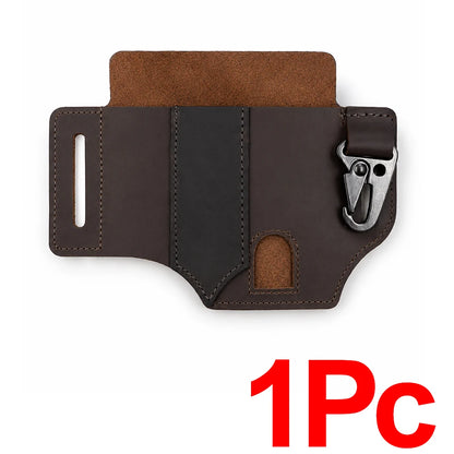 PU Tactical Waist Bag Wear Resistant Case with Hook Shockproof Anti Theft Tool Pouch Outdoor Hunting Portable EDC Holster