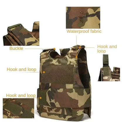 Tactical Vest Multi functional Armor Tactical Carrier Vest CP Camo 800D Tactical Airsoft Vest Outdoor Climb Hunting Vests