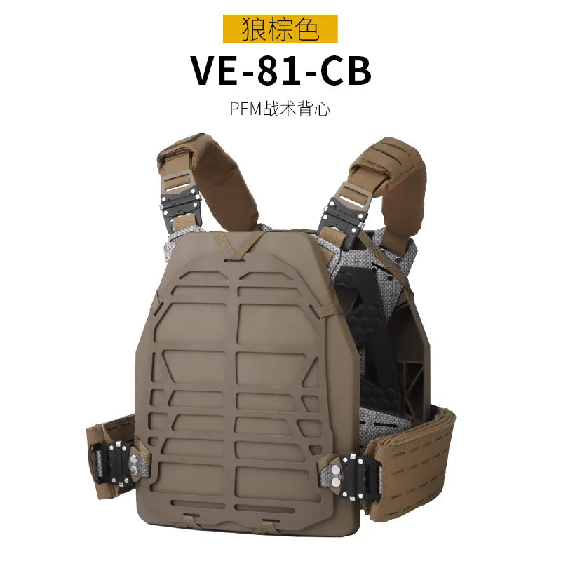 Modular PFM Perforated Lightweight Tactical Vest with Cooling Inner Lining for Outdoor Training