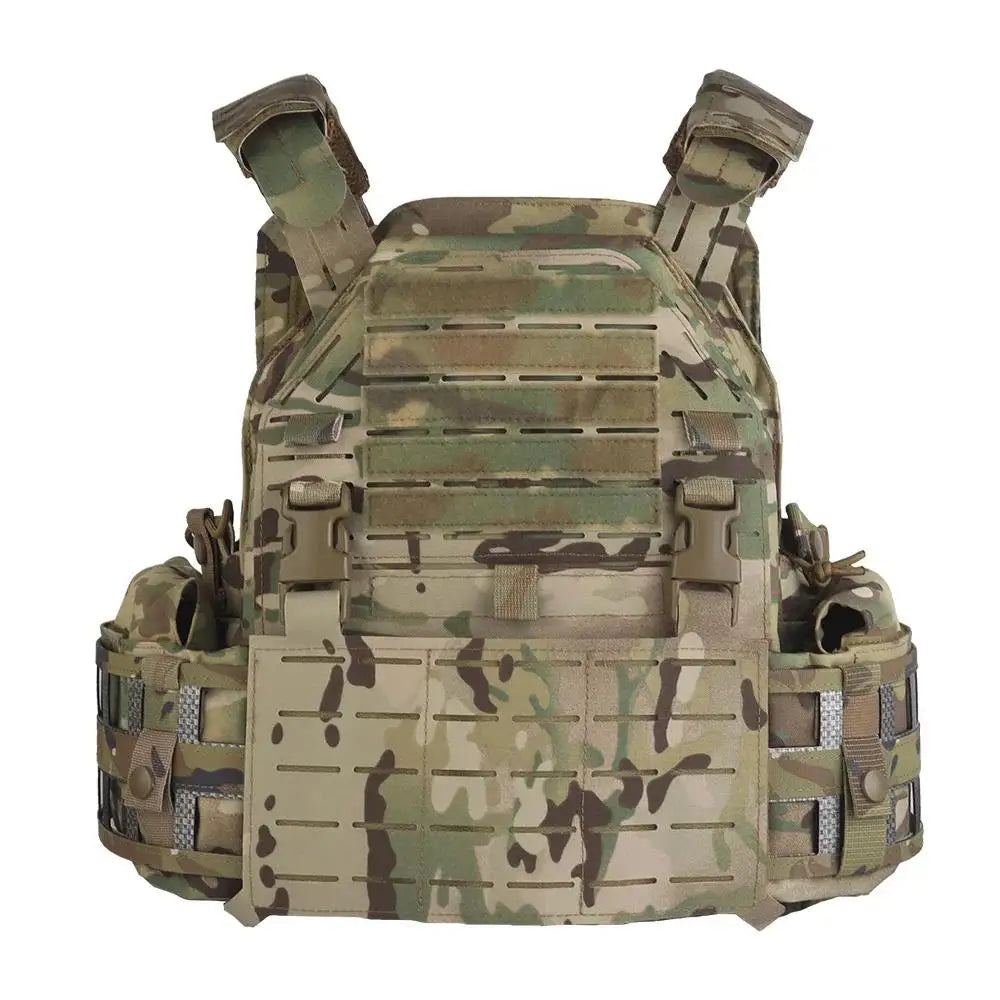 Tactical Vest LG4 Plate Carrier Laser Cut MOLLE Hunting Combat Protective Vest Side Radio Pouch CS Paintball Airsoft Vest Gear