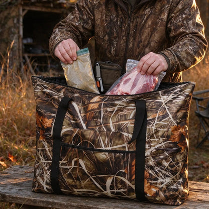 Hunting Bag Waterproof Scent Proof Lock Meat Storage Tote 600D Oxford Cloth Hunting Game Bag With Handles For Men Outdoor Field
