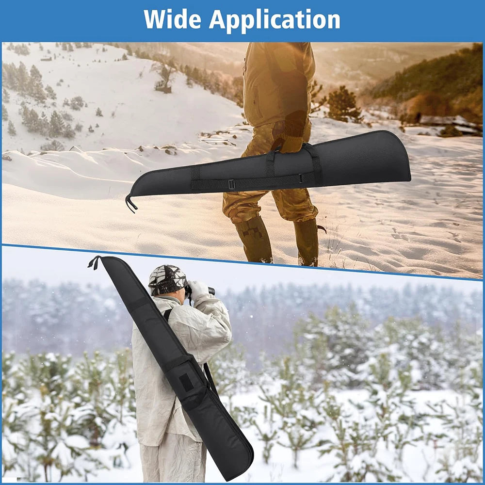 125cm Soft Gun Case Rifle Bag Hunting Gun Carry Cover Tactical Shotgun Case with 2.65" Ultra-Thick Padding Long Gun Backpack
