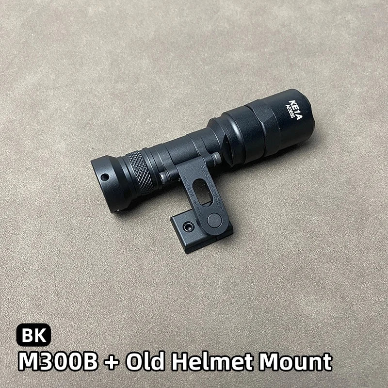 SOTAC Tactical SS MAX Helmet Light Mount with M300V M300B SF Flashlight for Helmet Rail