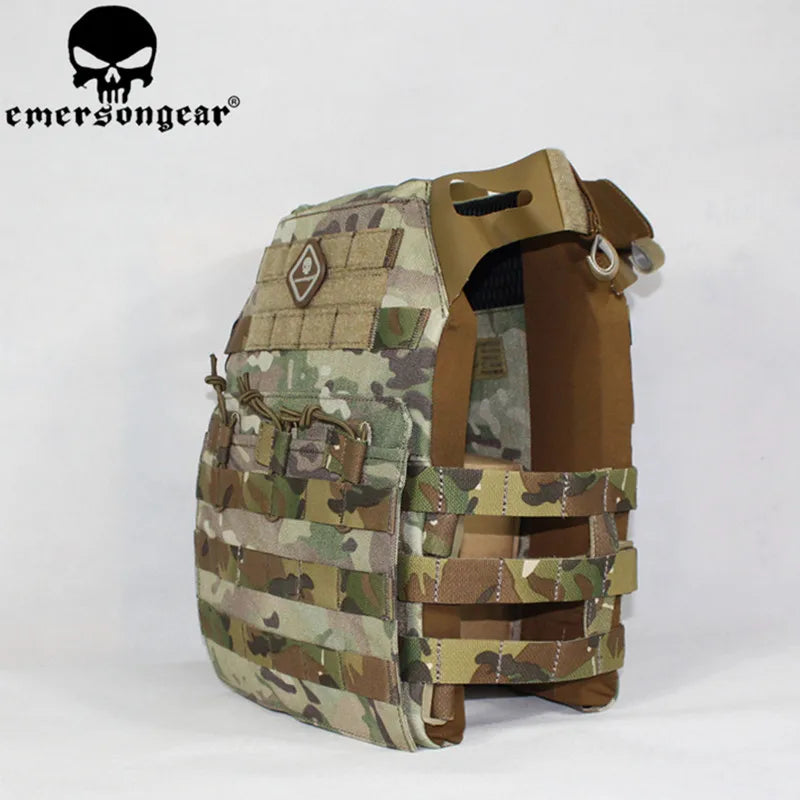 EMERSON Tactical Vest MOLLE JPC Vest Airsoft Paintball Chest Protective Plate Carrier MC Combat Vest + Plates