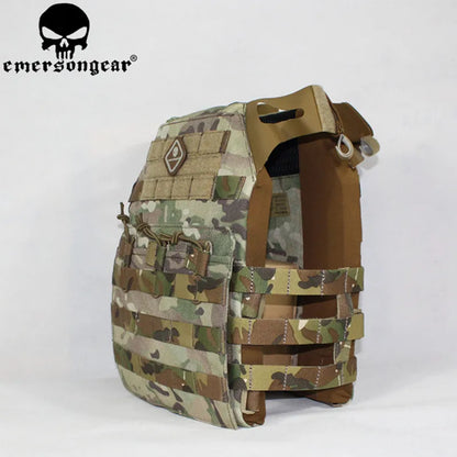 EMERSON Tactical Vest MOLLE JPC Vest Airsoft Paintball Chest Protective Plate Carrier MC Combat Vest + Plates