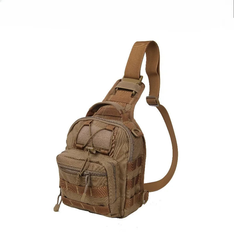 Tactical Sling Bag 1000D Nylon Waterproof Chest Pack Outdoor MOLLE Crossbody Shoulder Bag for Hiking Camping Travel