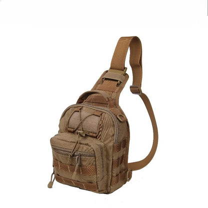 Tactical Sling Bag 1000D Nylon Waterproof Chest Pack Outdoor MOLLE Crossbody Shoulder Bag for Hiking Camping Travel
