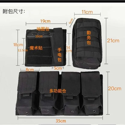 Adjustable Molle Tactical Vest Security Combat Body Vests Security Hunting Clothes Outdoor CS Game Airsoft Training Jacket