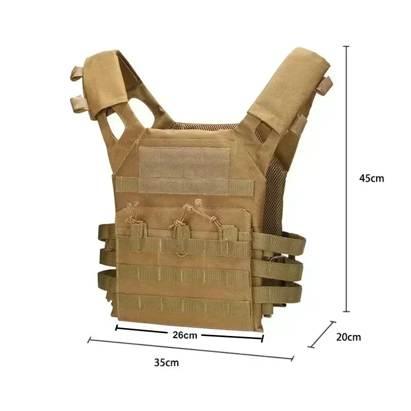 Nylon Tactical Vest Body Armor Hunting Carrier Airsoft Accessories Combat MOLLE Camo Vests