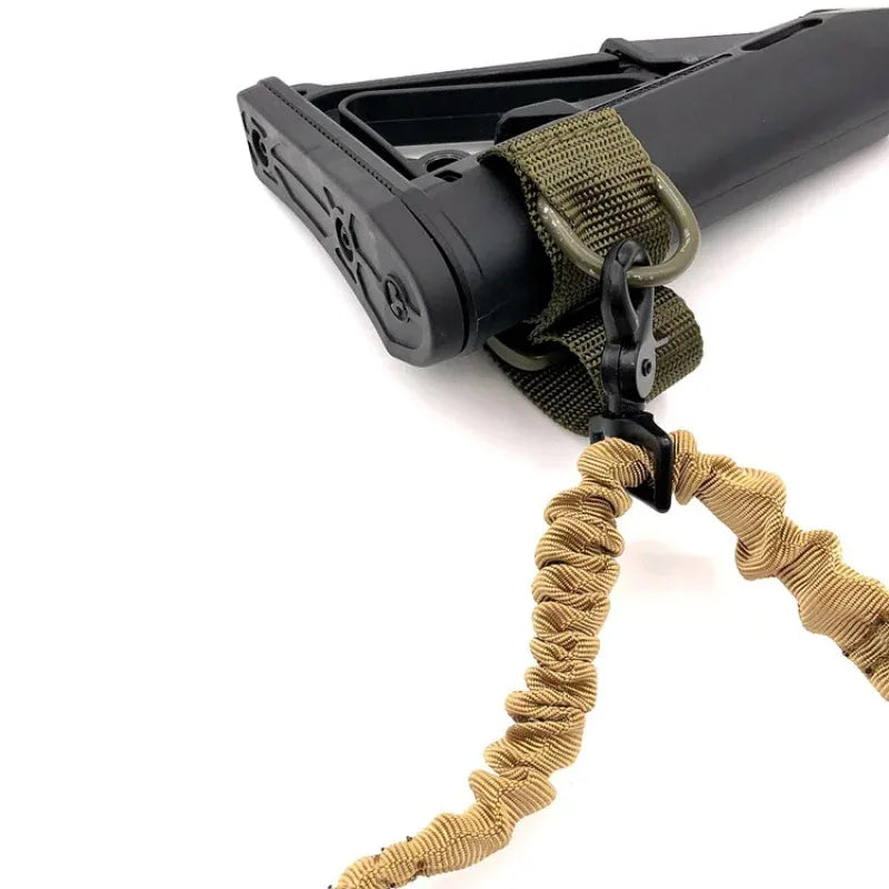 Tactical Gun Sling for Hunting - Adjustable Rifle Shoulder Strap with QD Swivel & D Ring Adapter, Nylon Sling Loop for Outdoor S