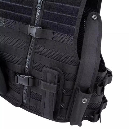 Tactical vest mesh multi pocket patrol security vest with adjustable vest