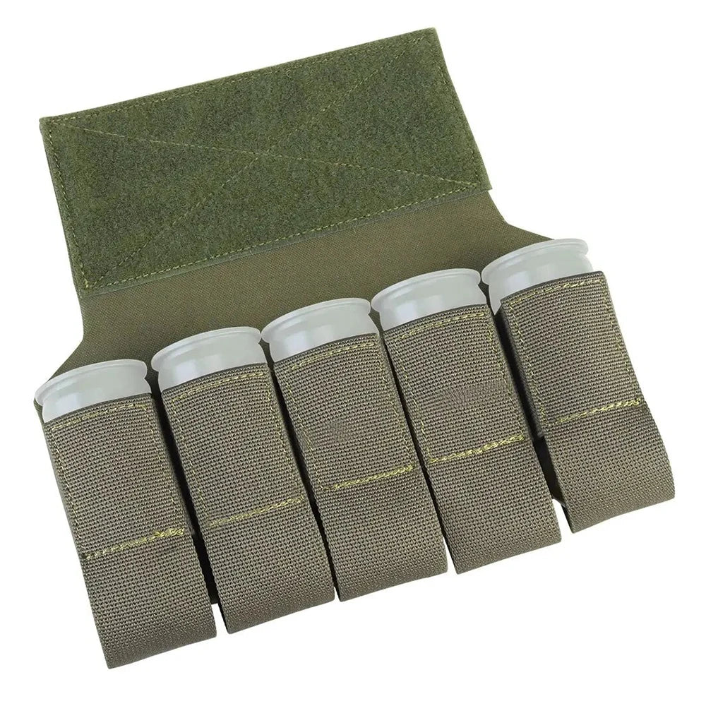 M203 Grenade Sub Pouch 5 Round 40MM Banger Hanger Chest Rig Abdominal Tactical Vest Plate Carrier Accessories