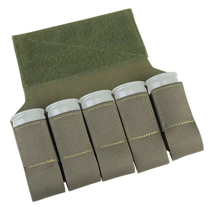 M203 Grenade Sub Pouch 5 Round 40MM Banger Hanger Chest Rig Abdominal Tactical Vest Plate Carrier Accessories