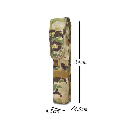 Tactical Single C4 Slap Charge Pouch, Long Strip Tool Storage Bag, MOLLE Multi-purpose Accessory Bag