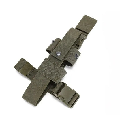 Tactical Drop Leg Kettle Water Bottle Holster,MK9 Pouch Belt Carriers,Thigh Pack Leg Bag,Pepper Spray,Mini Extinguisher