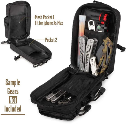 Tactical MOLLE Utility Pouch Mini EDC Tool Phone Storage Bag Medical IFAK Pack for Waist Carry