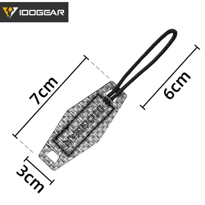 IDOGEAR Tactical Zipper Pull Cord Extension Zip Fixer Hook Handle Replacement Pulls Tab for Vest Backpack 3964