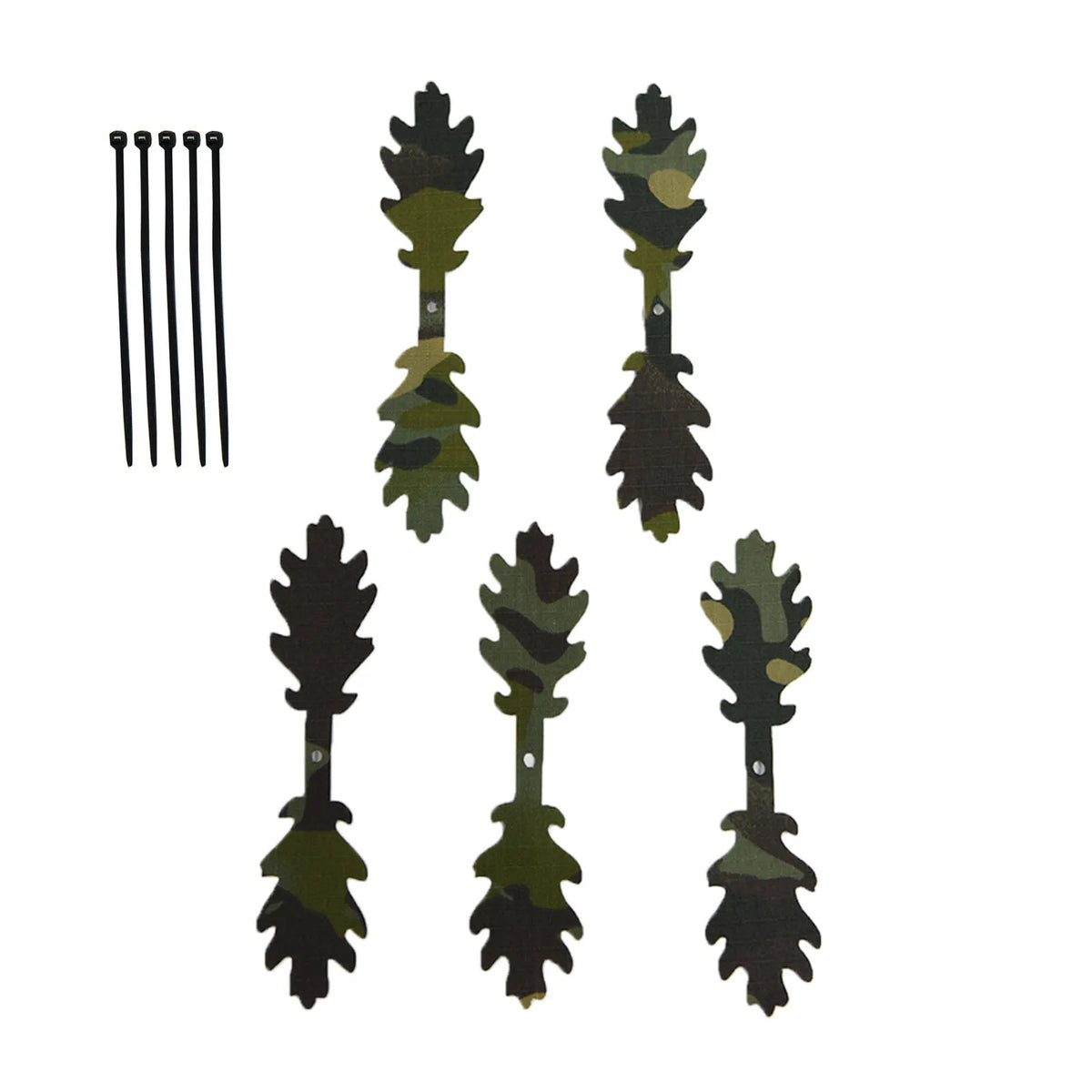 5Pcs 3D Camouflage Strip Tactical Decor Accessories For Helmet Backpack Ghillie Suit Outdoor Hunting Camo Decoration Accessories