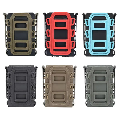 Tactical Magazine Pouch Molle for Ar15 M4 5.56 7.62mm Scorpion Fast Mag Quick Release Mag TPR Holster Adjustable Case Box