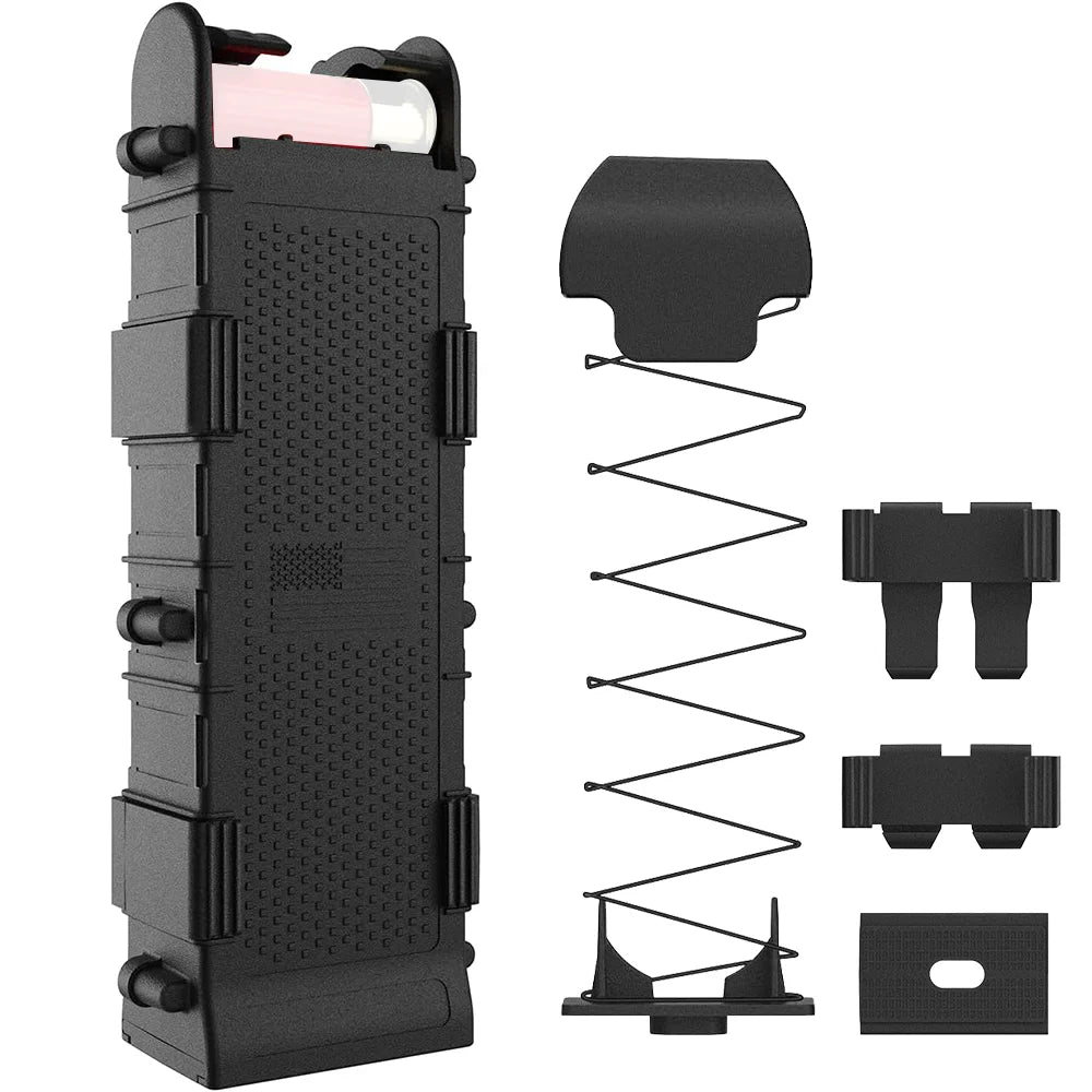 PA66+GF30 12 Gauge  Shotgun Pouch Holster 12G Reloader Pouch High-Impact Ambidextrous 12 Gauge Reloader Up to 10  Shell