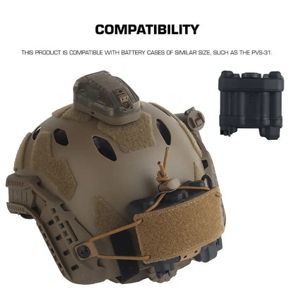 Tactical NVG Battery Box Mounting Accessories Pack Box Case Holder for Airsoft Fast Helmet Retention Counterweight System