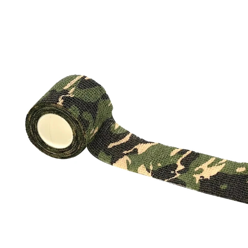 Telescopic High Elastic Camouflage Tape - Non-Woven Fabric for Outdoor Hunting, Finger Protection & Movement