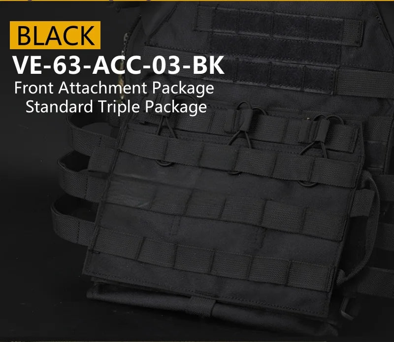 Outdoor Vest Front Accessory Package Standard Triple Pack Outdoor Equipment MOLLE Expansion Pack Carefully Selected Material