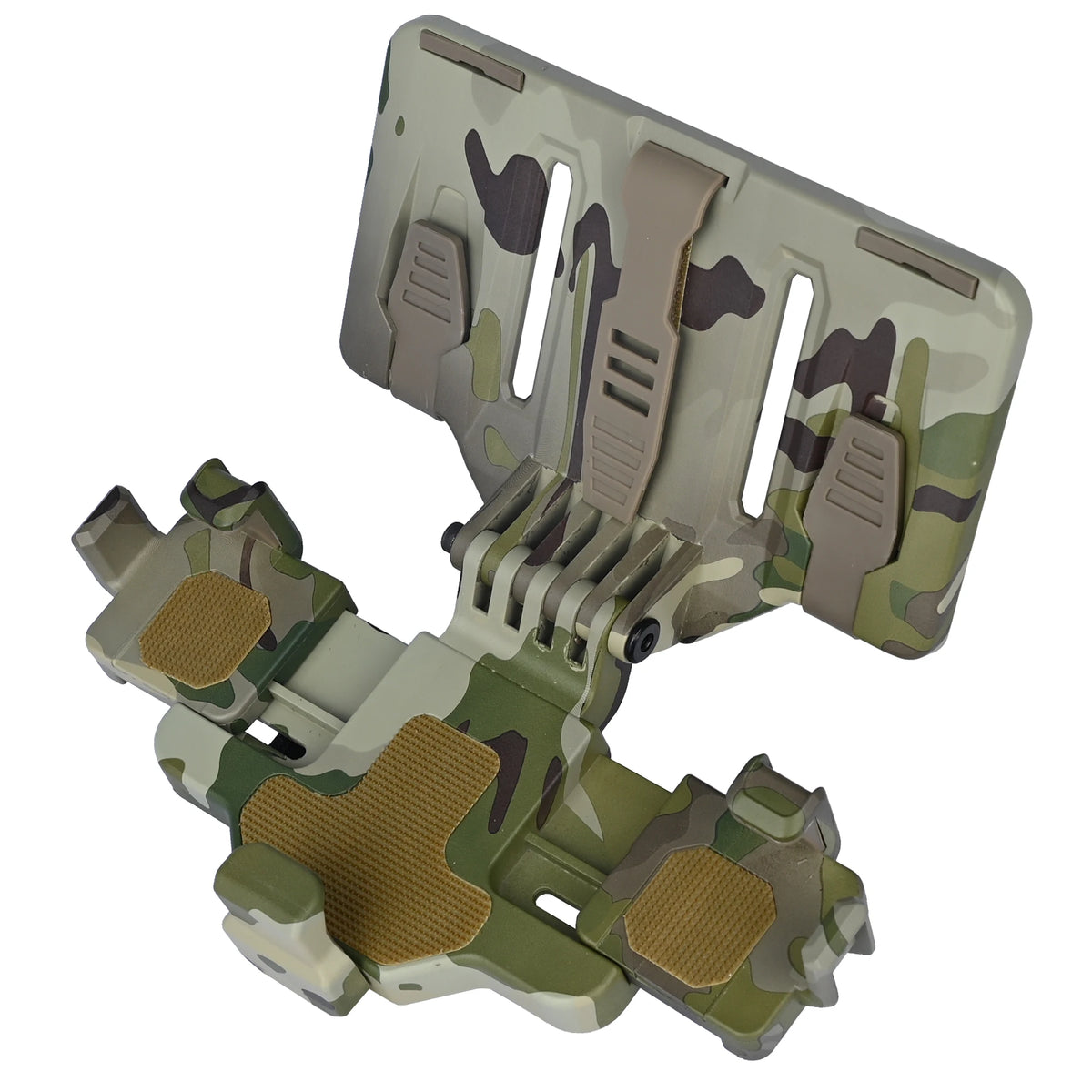 Latest Version Tactical Molle Phone Holder for Vest, Molle Phone Chest Mount Holder for Screen Size 6.0"-6.7&7.7"，Quick Release