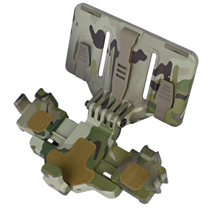 Latest Version Tactical Molle Phone Holder for Vest, Molle Phone Chest Mount Holder for Screen Size 6.0"-6.7&7.7"，Quick Release