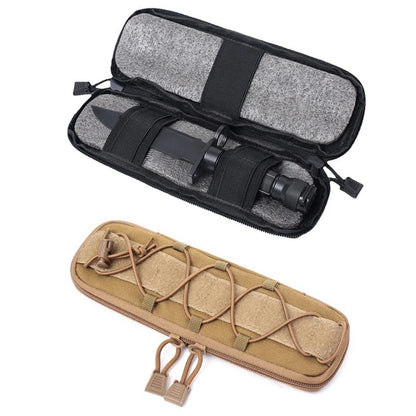Tactical Molle Knives Pouch EDC Knife Holder Bag Pocket Nylon Outdoor Hunting Camping Flashlight Holster Small Waist Bag