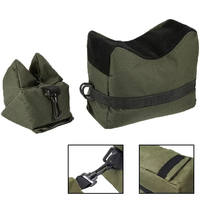 Tactical Gun Rest Bag Support Stand Outdoor Shooting Sandbag Unfilled Front Rear Gun Bag Airsoft Hunting Accessories